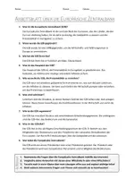 Vorschau - Arbeitsblätter - AB mit Fragen zum Thema "Europäische Zentralbank" + Lösungsblatt + Infografik - Seite 2