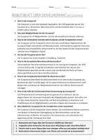 Vorschau - Arbeitsblätter - AB mit Fragen zum Thema "Europarat" + Lösungsblatt + Mindmap + Infografik - Seite 3