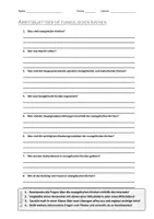 Vorschau - Arbeitsblätter - Lernposter + AB mit Fragen zum Thema "Evangelische Kirchen" + Lösungsblatt - Seite 1