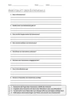 Vorschau - Arbeitsblätter - Lernposter + AB mit Fragen zum Thema "Extremismus" + Lösungsblatt + Mindmap + Infografik - Seite 1
