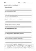 Vorschau - Arbeitsblätter - AB mit Fragen zum Thema "Fabel" + Lösungsblatt + Infografik - Deckblatt