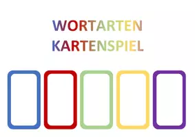 Vorschau - Spiele - Wortarten Kartenspiel - Deckblatt