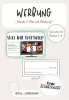 Vorschau - Arbeitsblätter - Werbung: Was will Werbung? - Stunde 3 - Deckblatt