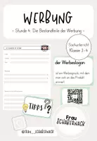 Vorschau - Arbeitsblätter - Werbung: Die Bestandteile der Werbung - Stunde 4 - Deckblatt