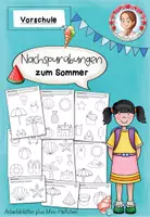 Vorschau - Arbeitsblätter - Nachspuren Vorschule | Jahreszeiten Mega-Paket Schwungübungen - Seite 1