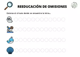 Vista previa - Refuerzo / NEE / Materiales de apoyo - CUADERNO DE REEDUCACIÓN DE OMISIONES Y ORTOGRAFIA PARTE 2 - página 3