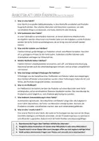 Vorschau - Arbeitsblätter - AB mit Fragen zum Thema "Fabriken" + Lösungsblatt - Seite 1