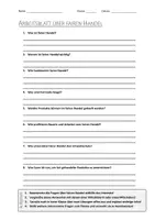 Vorschau - Arbeitsblätter - AB mit Fragen zum Thema "Fairer Handel" + Lösungsblatt + Mindmap + Infografik - Deckblatt