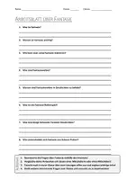 Vorschau - Arbeitsblätter - AB mit Fragen zum Thema "Fantasie" + Lösungsblatt - Deckblatt