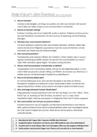 Vorschau - Arbeitsblätter - AB mit Fragen zum Thema "Fantasie" + Lösungsblatt - Seite 1