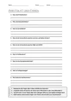 Vorschau - Arbeitsblätter - AB mit Fragen zum Thema "Farben" + Lösungsblatt + Infografiken - Deckblatt