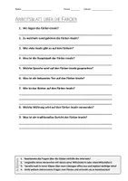 Vorschau - Arbeitsblätter - AB mit Fragen zum Thema "Färöer" + Lösungsblatt - Deckblatt