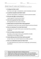 Vorschau - Arbeitsblätter - AB mit Fragen zum Thema "Färöer" + Lösungsblatt - Seite 1
