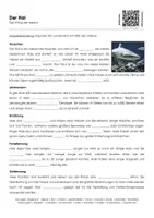 Vorschau - Arbeitsblätter - Der Hai - Arbeitsblatt mit Erklärvideo - Deckblatt