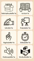 Vorschau - Aufgabenkarten - Rollenkarten kooperatives Lernen (Partner- & Gruppenarbeit) - Seite 1