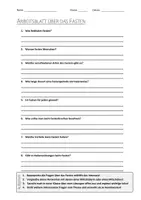 Vorschau - Arbeitsblätter - AB mit Fragen zum Thema "Fasten" + Lösungsblatt + Mindmap + Infografik - Deckblatt