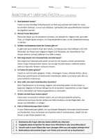 Vorschau - Arbeitsblätter - AB mit Fragen zum Thema "Fasten" + Lösungsblatt + Mindmap + Infografik - Seite 3