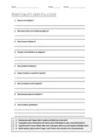 Vorschau - Arbeitsblätter - AB mit Fragen zum Thema "Faultiere" + Lösungsblatt + Infografik - Deckblatt