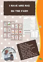 Vorschau - Arbeitsblätter - Leseverstehen/Lesespiel I have who has On the farm/Farm animals - Deckblatt
