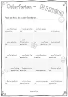 Vorschau - Arbeitsblätter - Osterferien-Bingo - Seite 1