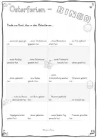 Vorschau - Arbeitsblätter - Osterferien-Bingo - Deckblatt