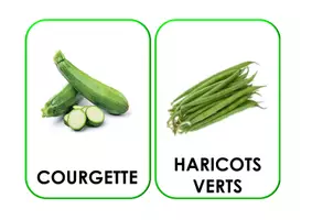Aperçu - Cartes / Images - Imagier des légumes MAJUSCULE - Page 2