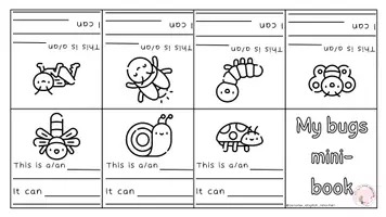 Vista previa - Hojas de trabajo - BUGS MINI-BOOKS - página 3