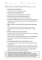 Vorschau - Arbeitsblätter - AB mit Fragen zum Thema "Roger Federer" + Lösungsblatt - Seite 1