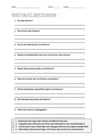 Vorschau - Arbeitsblätter - AB mit Fragen zum Thema "Fehmarn" + Lösungsblatt + Infografik - Deckblatt