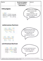 Vorschau - Arbeitsblätter - Arbeitsheft Schriftliche Subtraktion - Ergänzungsverfahren - Seite 3