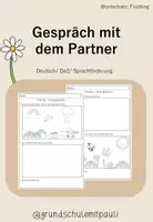 Vorschau - Arbeitsblätter - Partnergespräch-Frühling - Seite 1