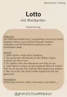 Vorschau - Arbeitsblätter - Lotto-Frühling - Seite 1