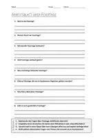 Vorschau - Arbeitsblätter - AB mit Fragen zum Thema "Feiertage" + Lösungsblatt + Infografik - Deckblatt