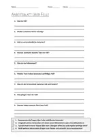 Vorschau - Arbeitsblätter - AB mit Fragen zum Thema "Fell" + Lösungsblatt - Deckblatt