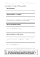 Vorschau - Arbeitsblätter - AB mit Fragen zum Thema "Fettleibigkeit" + Lösungsblatt + Mindmap + Infografik - Deckblatt