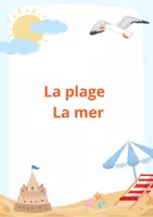 Aperçu - Jeux - La plage La mer - Page de couverture