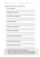Vorschau - Arbeitsblätter - AB mit Fragen zum Thema "Feuerzeug" + Lösungsblatt + Infografik - Deckblatt