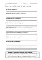 Vorschau - Arbeitsblätter - AB mit Fragen zum Thema "Fichtelgebirge" + Lösungsblatt - Deckblatt