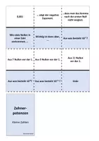 Vorschau - Spiele - Zehnerpotenz - Kleine Zahlen - Ich habe... Wer hat? - Kopfrechnen - Lesespiel - Seite 1