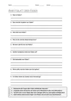 Vorschau - Arbeitsblätter - AB mit Fragen zum Thema "Fieber" + Lösungsblatt + Mindmap + Infografik - Deckblatt