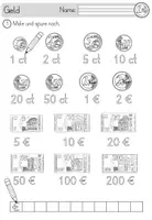 Vorschau - Arbeitsblätter - Rechnen mit Geld - Arbeitsblätter zum Euro - Zahlenraum 20 & 100 - Seite 2