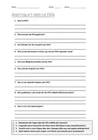 Vorschau - Arbeitsblätter - Lernposter + AB mit Fragen zum Thema "FIFA" + Lösungsblatt + Infografik - Seite 1
