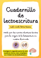 Vista previa - Hojas de trabajo - Cuadernillo de lectoescritura. Nivel inicial-Letras básicas - Portada