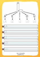 Vista previa - Hojas de trabajo - Cuadernillo de lectoescritura. Nivel inicial-Letras básicas - página 2