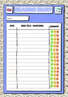 Vorschau - Arbeitsblätter - reading diary in english - Seite 1