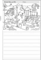 Vorschau - Stationenlernen - Schreibanlass | Wimmelbild | Geschichten schreiben | Spielplatz - Seite 2