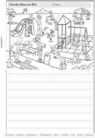Vorschau - Stationenlernen - Schreibanlass | Wimmelbild | Geschichten schreiben | Spielplatz - Seite 3