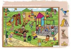 Vorschau - Arbeitsblätter - Wimmelbild | Spielplatz - Seite 2