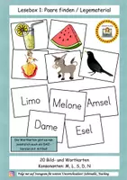 Vorschau - Spiele - Lesebox 1: Paare finden / Legematerial - Deckblatt