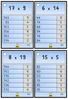Vorschau - Arbeitsblätter - Großes Einmaleins Code - Fächer - Seite 3